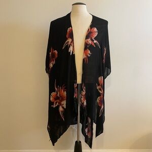 Free People Black Floral Komono